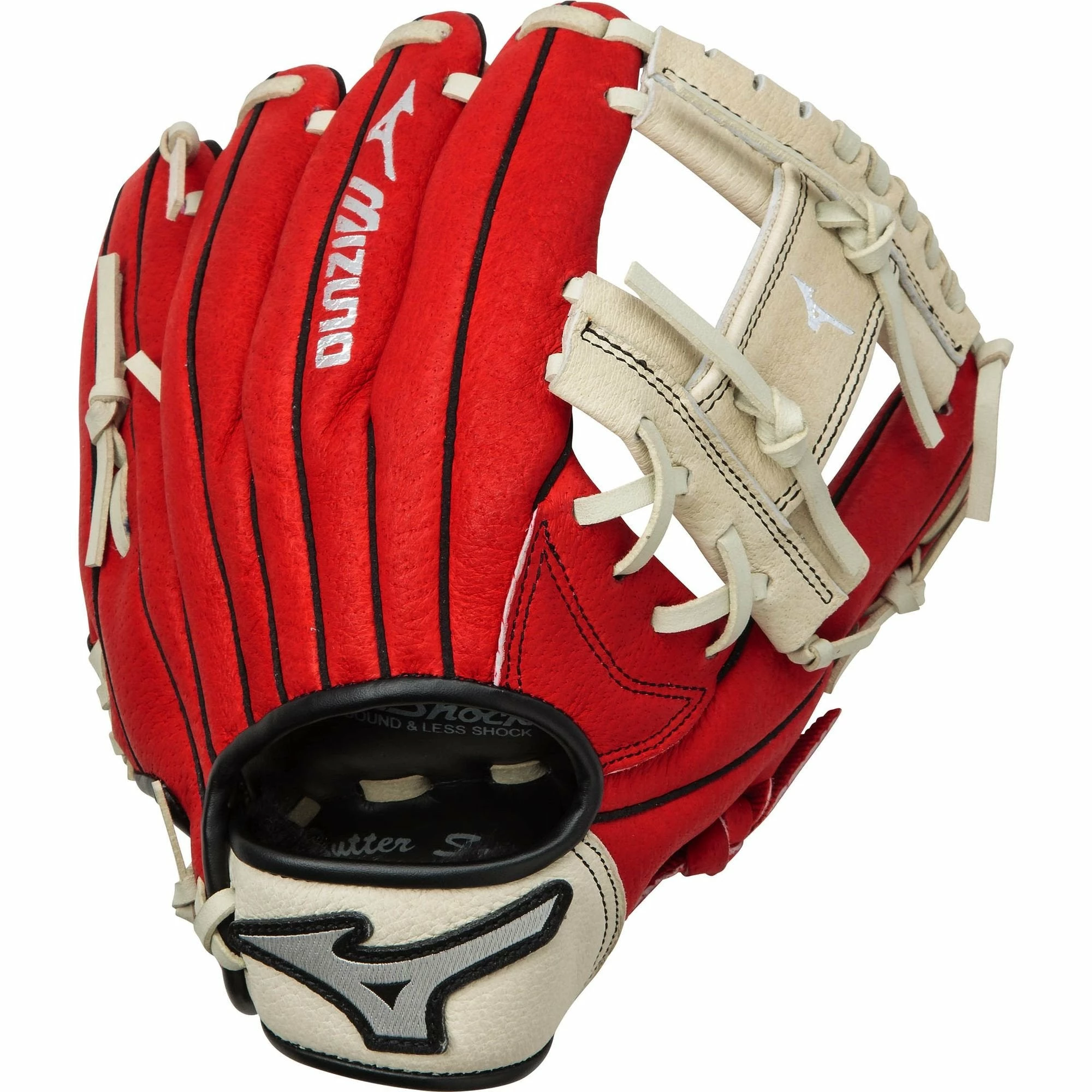 Mizuno Prospect 10.00" Utility Glove GPP1000Y2RD - Red Cream 1 Mizuno Prospect 10.00" Utility Glove GPP1000Y2RD - Red Cream