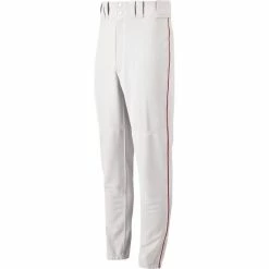 Mizuno Youth Select Piped Pant - White-Red