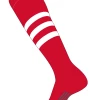 Twin City Dugout Knee High Socks - Red White