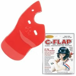 Markwort C-Flap Facial Protection For Left Handed Batter - Red