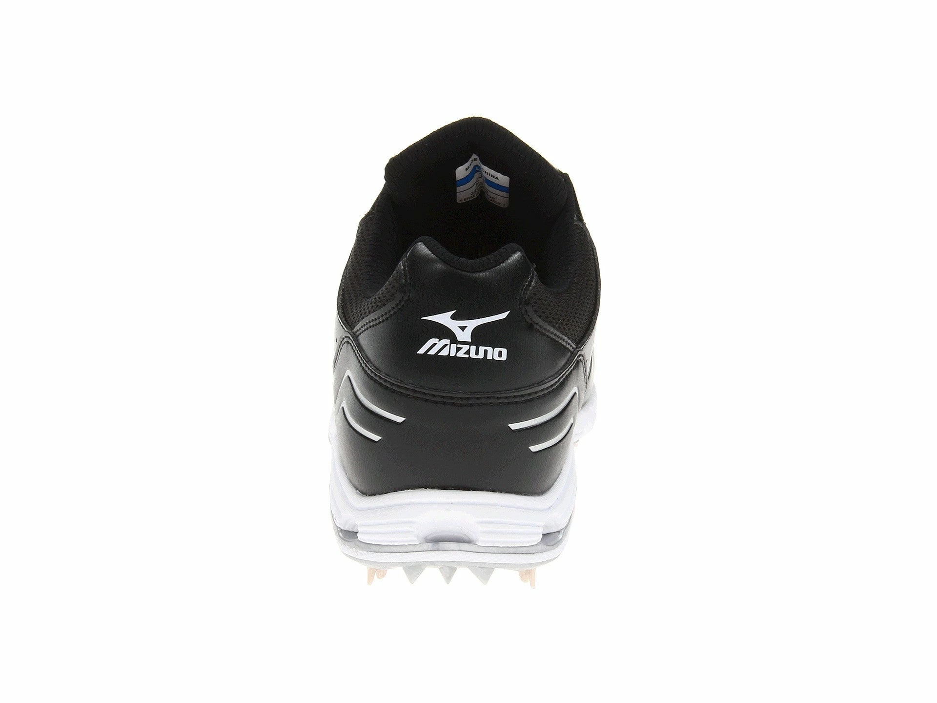Mizuno 9-Spike Advanced Classic 7 Low Men's Metal Cleats - Black White 6 Mizuno 9-Spike Advanced Classic 7 Low Men's Metal Cleats - Black White - Image 6