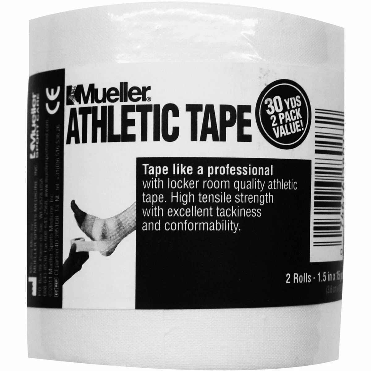Mueller Mtape 1.5" X 30yds White - 2 Pk Value 2 Mueller Mtape 1.5" X 30yds White - 2 Pk Value - Image 2