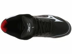 Mizuno 9-Spike Advanced Swagger 2 Mid Men's Metal Cleats - Black White -Baseball Apparel Sales Store 2946941 1 4x