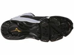 Mizuno 9-Spike Advanced Swagger 2 Mid Men's Metal Cleats - Black White -Baseball Apparel Sales Store 2946941 2 4x