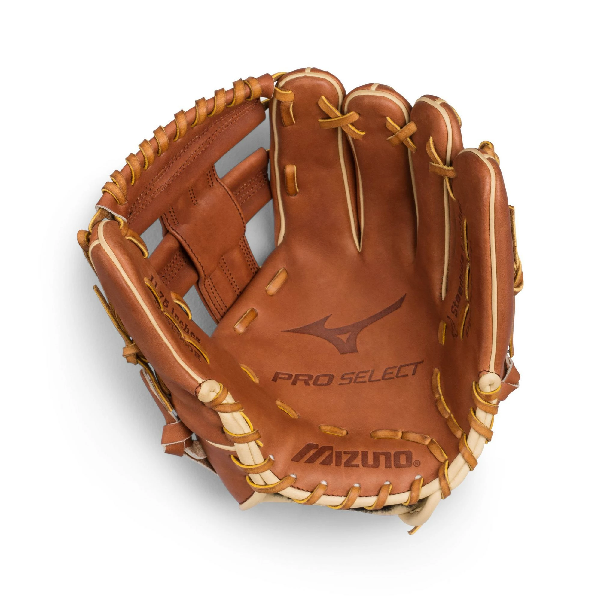 Mizuno Pro Selec 11.75" Outfield Glovet GPS1-600R - Brown 2 Mizuno Pro Selec 11.75" Outfield Glovet GPS1-600R - Brown - Image 2