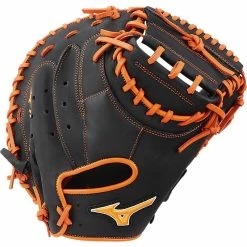 Mizuno MVP Prime SE 6 34.00" Catcher's Mitt GXC50PSE6 - Black Orange