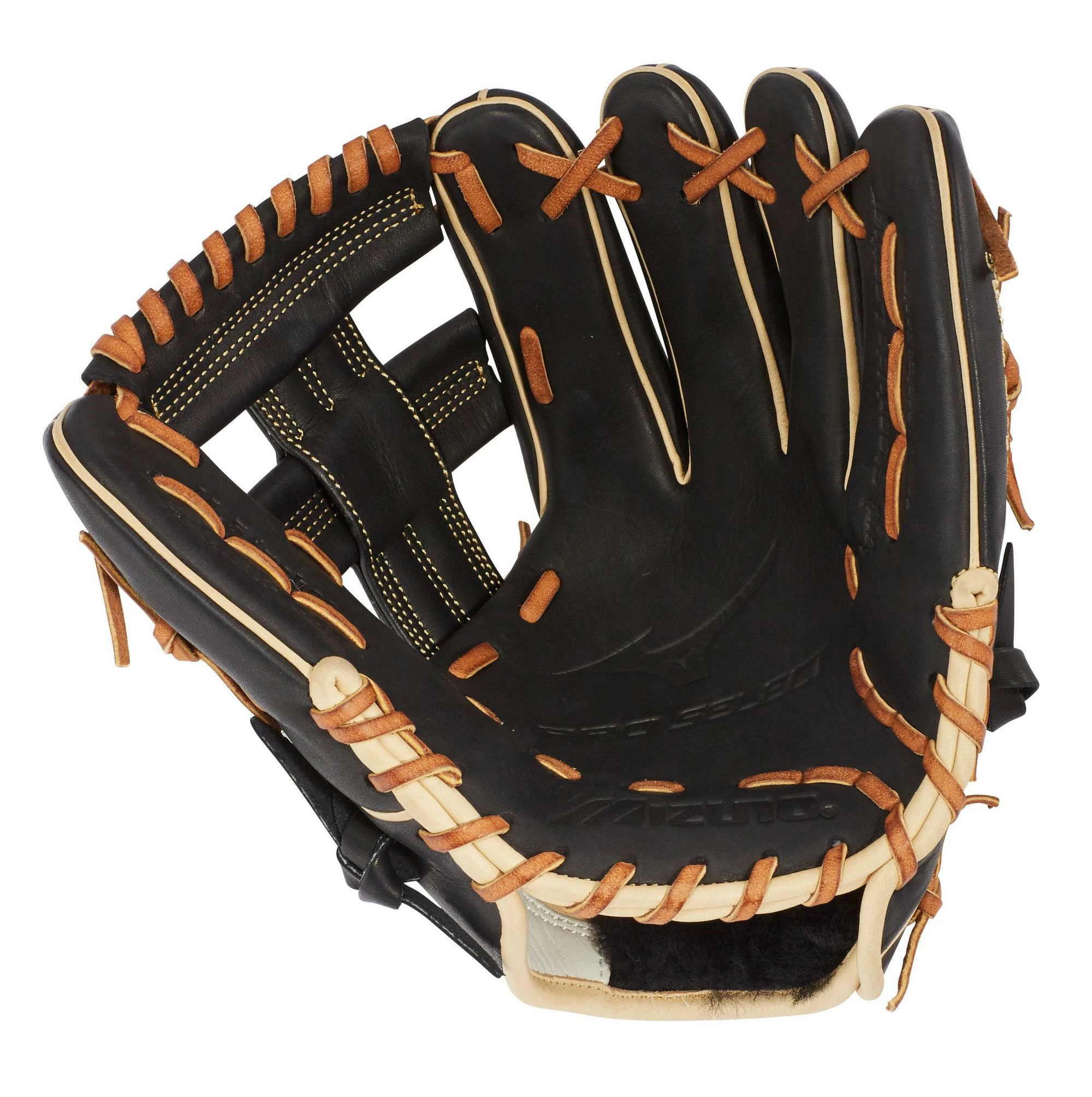 Mizuno Pro Select 11.50" Infield Glove GPS1BK-400R Regular Pocket - Black 2 Mizuno Pro Select 11.50" Infield Glove GPS1BK-400R Regular Pocket - Black - Image 2
