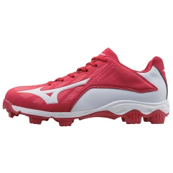 Mizuno 9-Spike Advanced Franchise 8 Low - Red White