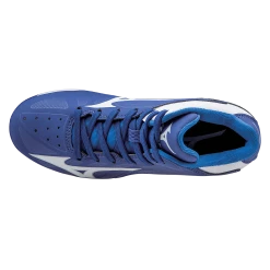 Mizuno 9-Spike Advanced Youth Franchise 8 Mid - Royal White -Baseball Apparel Sales Store 320506 5200 04 fmt png alpha op usm 1.5 1