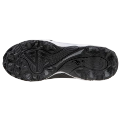 Mizuno 9-Spike Advanced Youth Franchise 8 Mid - Black White -Baseball Apparel Sales Store 320506 9000 02 fmt png alpha op usm 1.5 1