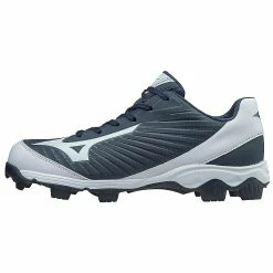 Mizuno Men's 9-Spike Advanced Franchise 9 Low Molded Cleats - Navy White