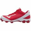 Mizuno Youth 9-Spike Advanced Franchise 9 Low Molded Cleats - Red White