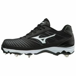 Mizuno 9-Spike Advanced Dominant TPU Low Cleats - Black White