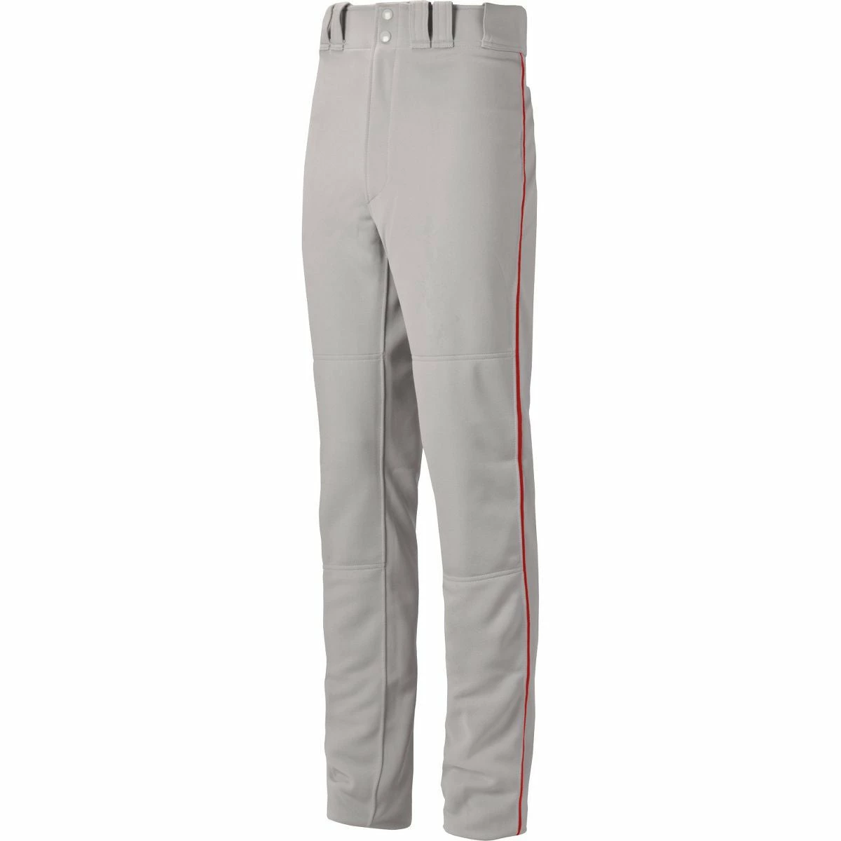 Mizuno Premier Pro Piped Adult Baseball Pants - Gray (Grey) Red