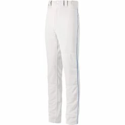 Mizuno Premier Pro Piped Adult Baseball Pants - White Royal