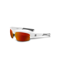Marucci MV463Y Youth Performance Sunglasses - Matte White Red Lenses