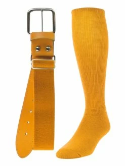 Twin City Belt Knee High Sock Combo - Gold