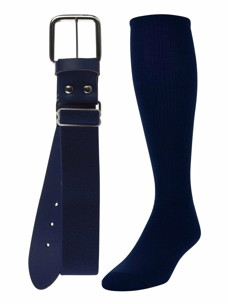 Twin City Belt Knee High Sock Combo - Navy 1 Twin City Belt Knee High Sock Combo - Navy