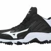 Mizuno 9-Spike Advanced Erupt 3 Mid - Black White