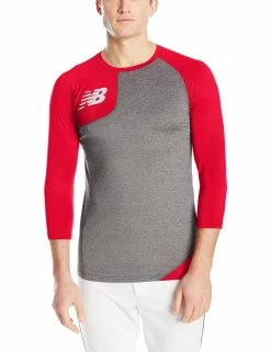 New Balance Asym Baseball Base Layer Right - Red