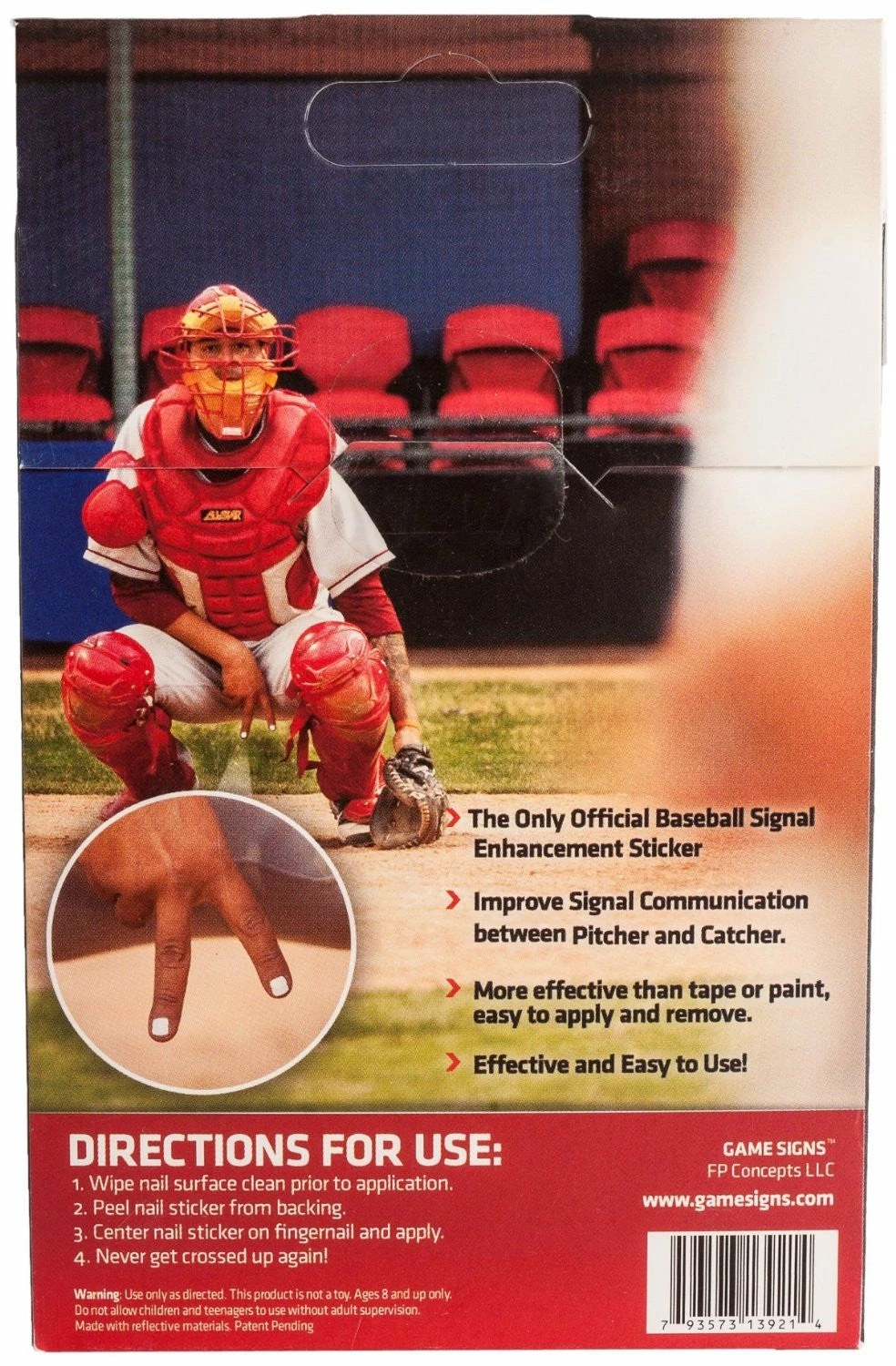 Game Signs Baseball Signal Stickers Optic White -100 Pk 2 Game Signs Baseball Signal Stickers Optic White -100 Pk - Image 2