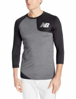 New Balance Asym Baseball Base Layer Left - Black