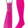 Twin City Belt Knee High Sock Combo - Hot Pink