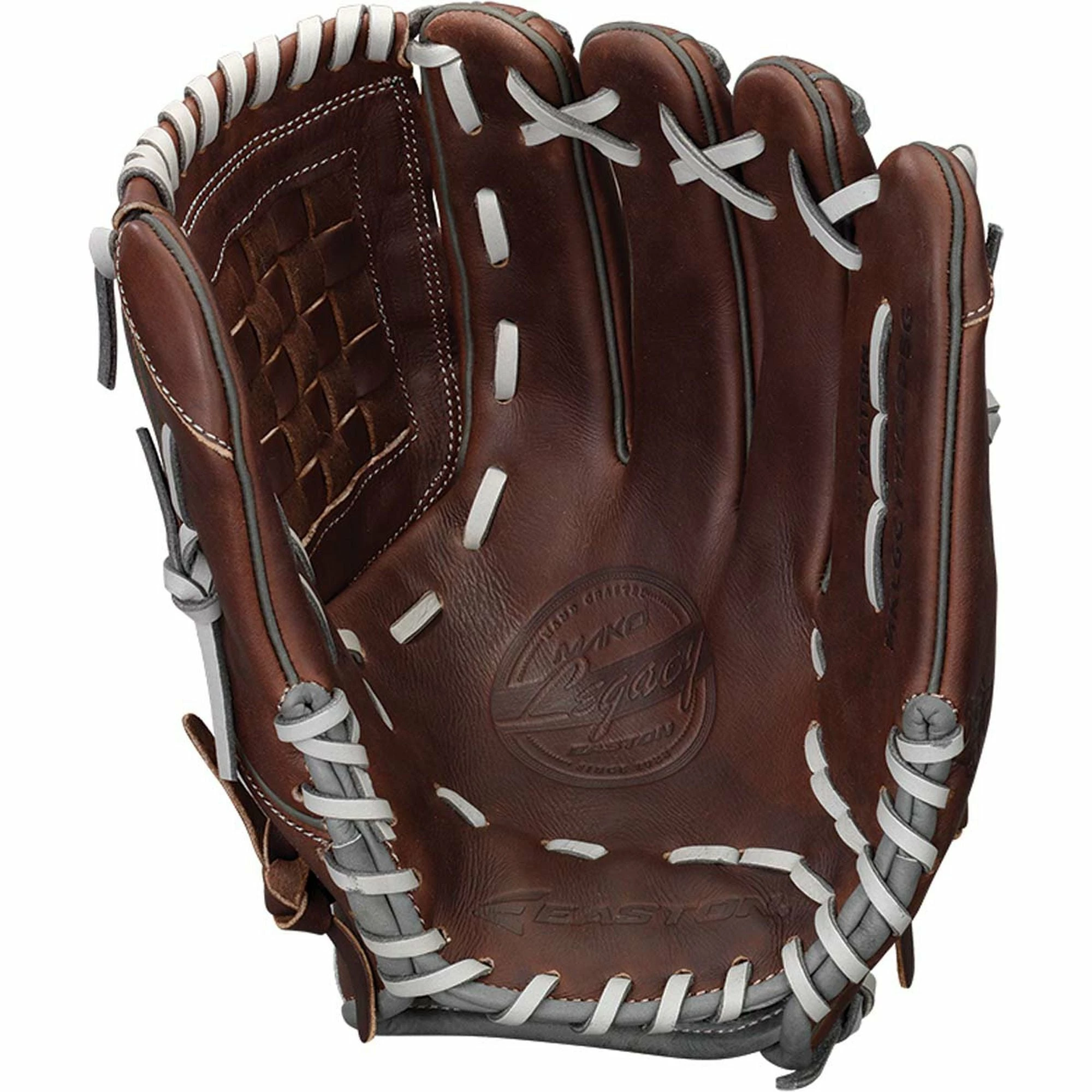 Easton Mako Legacy 12.00" Woven Web Infield Pitcher Glove - Brown 2 Easton Mako Legacy 12.00" Woven Web Infield Pitcher Glove - Brown - Image 2