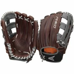 Easton Mako Legacy 12.75" H-Web Outfield Glove - Brown Gray -Baseball Apparel Sales Store A130605