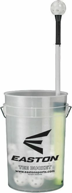 Easton Tee Bucket With 30 9" Training Balls - Black