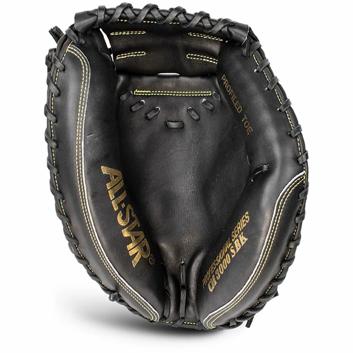 All-Star Pro-Elite Series 33.50" CM3000SBK-1 Catcher's Mitt - Black 2 All-Star Pro-Elite Series 33.50" CM3000SBK-1 Catcher's Mitt - Black - Image 2