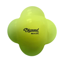 Diamond REAXN 6-Sided Agility Rubber Fielding Ball - Yellow