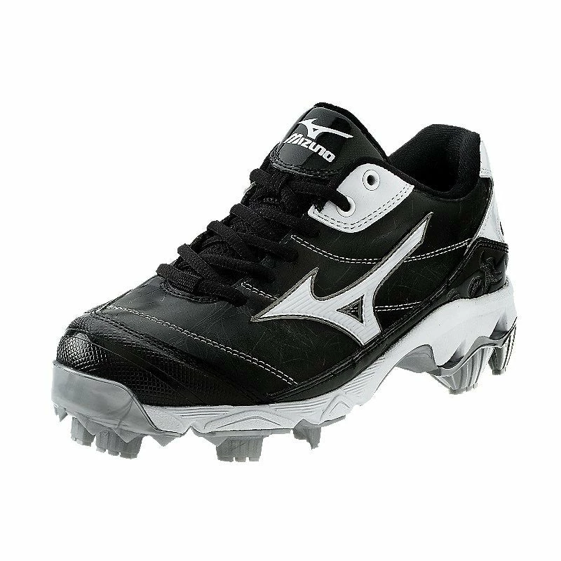 Mizuno Women's 9 Spike Finch 5 Low Black / White 1 Mizuno Women's 9 Spike Finch 5 Low Black / White