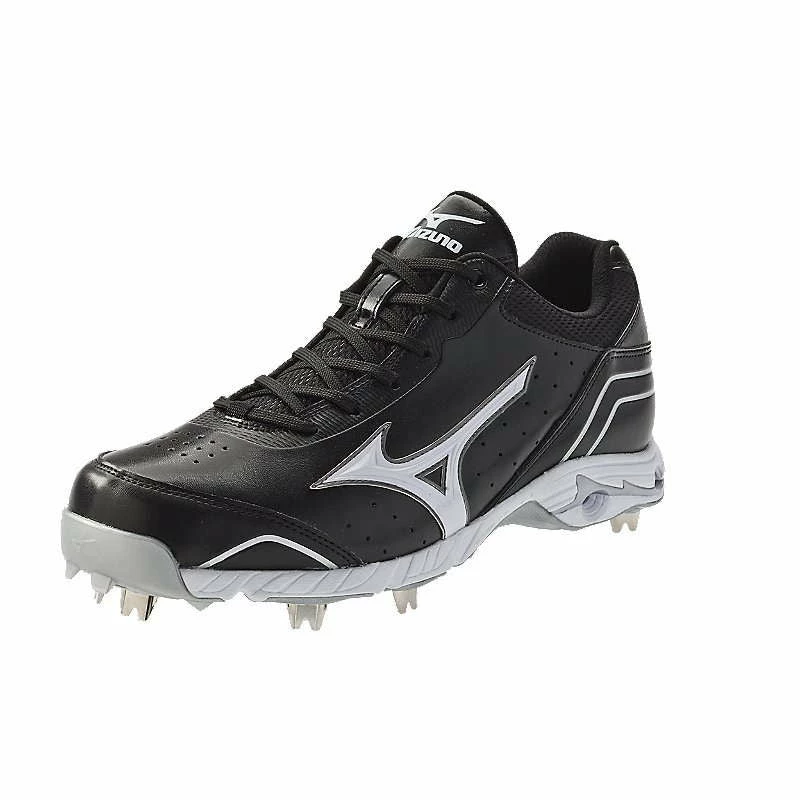 Mizuno 9-Spike Advanced Classic 7 Low Men's Metal Cleats - Black White 1 Mizuno 9-Spike Advanced Classic 7 Low Men's Metal Cleats - Black White