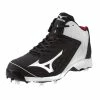 Mizuno 9-Spike Advanced Swagger 2 Mid Men's Metal Cleats - Black White