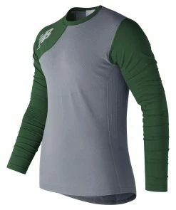 New Balance Seamless X4J Asymmetrical Shirt Right - Dark Green