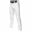 Easton Mako 2 Piped Youth Baseball Pant - White Black