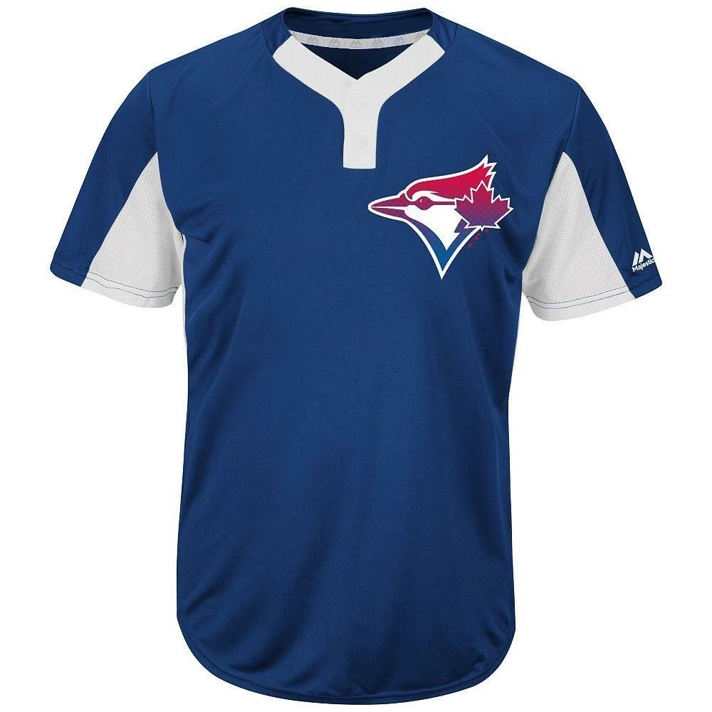 Majestic IY83-I383 MLB Premier Eagle 2-Button Jersey - Toronto Blue Jays 1 Majestic IY83-I383 MLB Premier Eagle 2-Button Jersey - Toronto Blue Jays
