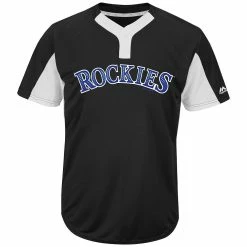 Majestic IY83-I383 MLB Premier Eagle 2-Button Jersey - Colorado Rockies