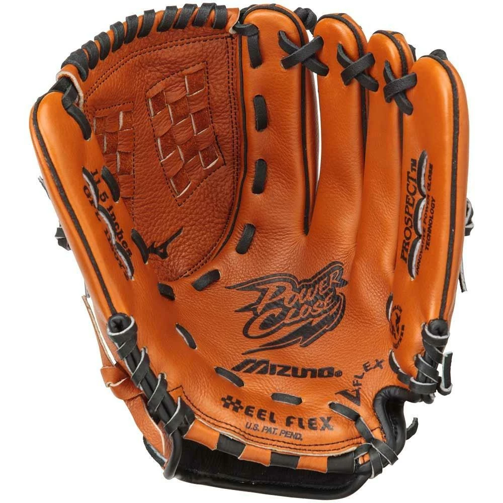Mizuno Prospect Leather GPL1150Y2 11.50" Youth Utility Glove - Tan 2 Mizuno Prospect Leather GPL1150Y2 11.50" Youth Utility Glove - Tan - Image 2
