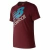 New Balance Baseball Heather Tech Tee - Burgundy