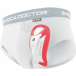 Shock Doctor Core Brief With Bio-Flex Cup - White