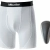 Mueller Adult Athletic Support Brief With Flex Shield Cup - Gray