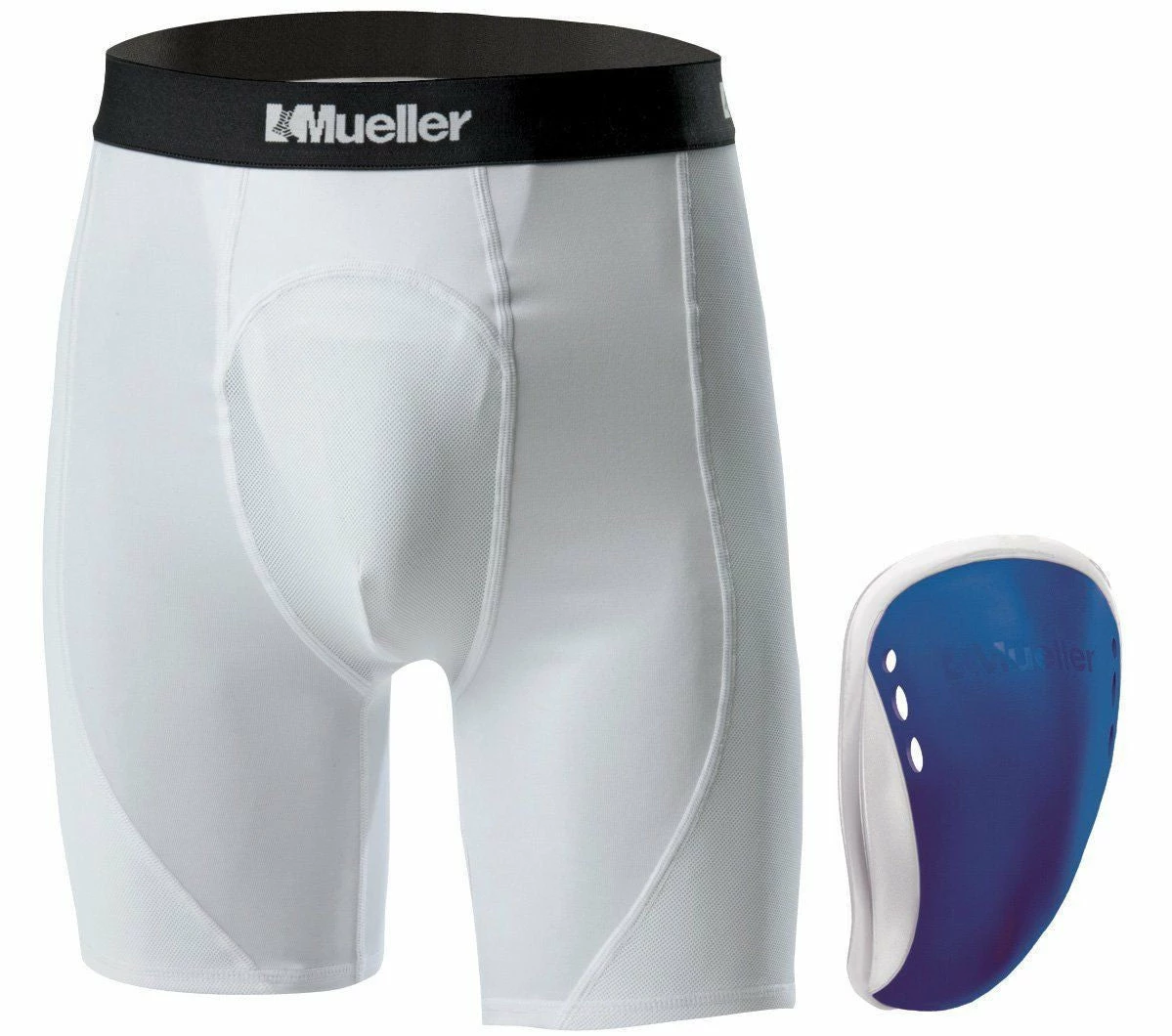 Mueller Youth Athletic Support Brief With Flex Shield Cup - Blue 1 Mueller Youth Athletic Support Brief With Flex Shield Cup - Blue