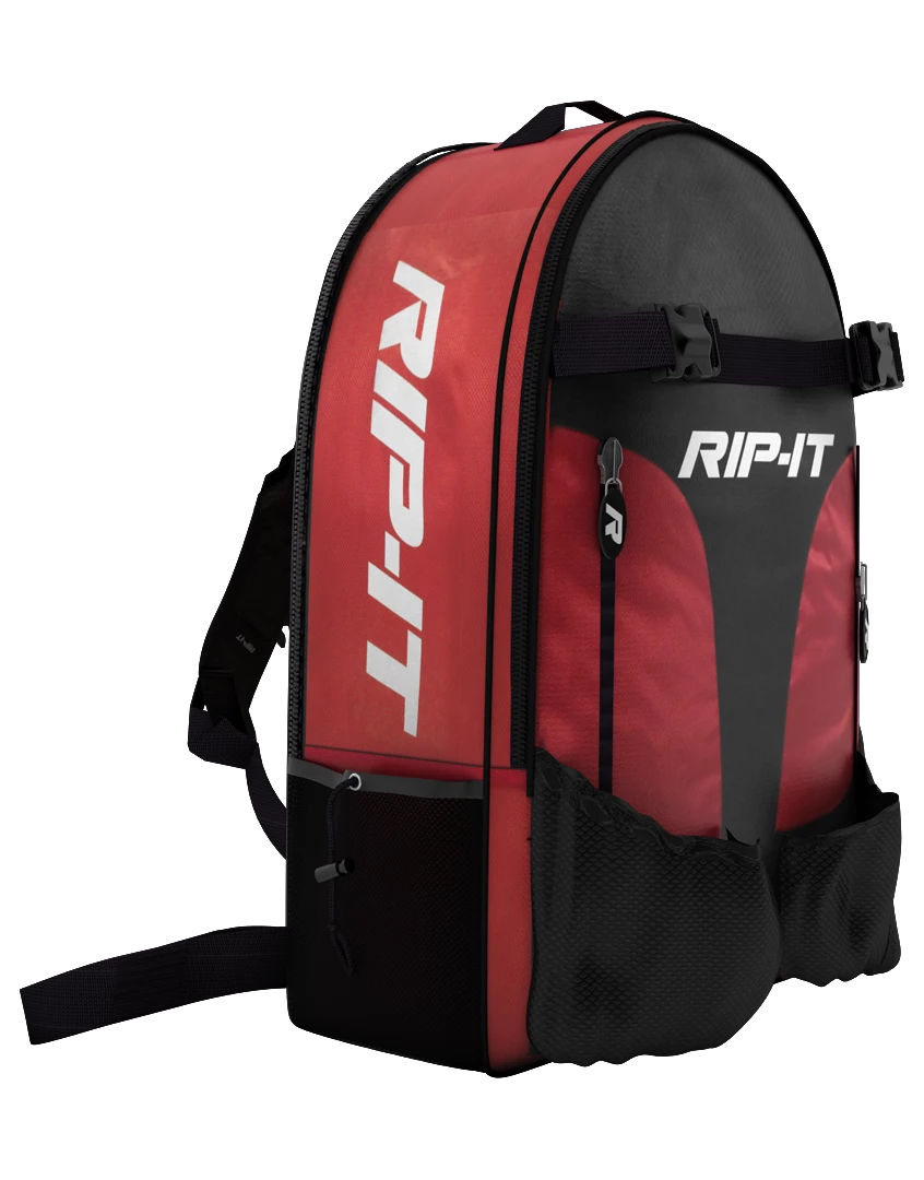 Rip-It Bat Backpack Black / Scarlet (Red) 1 Rip-It Bat Backpack Black / Scarlet (Red)